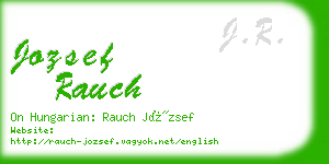 jozsef rauch business card